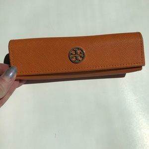Tory Burch Orange Eyeglasses Case